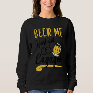 Sudadera Pareja Cerveza Me Acabo de Comprometer