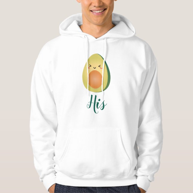 Sudadera Pareja Cuta Coincidiendo Aguacates Funny Lets Avoc (Anverso)