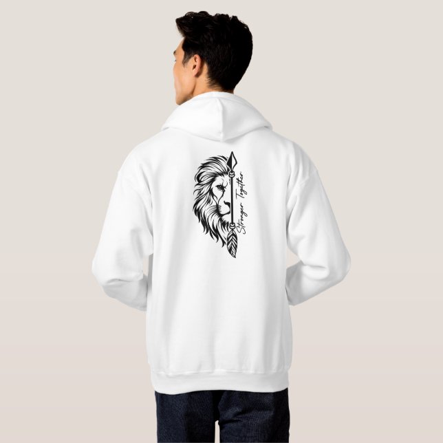 Sudadera Pareja de León & Leona (Reverso completo)