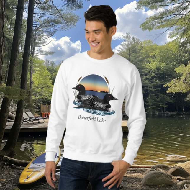 Sudadera Pareja de somormujos del lago Butterfield (Subido por el creador)