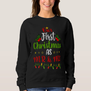 Sudadera Pareja Esposa Esposa Nuestra Primera Navidad Como 