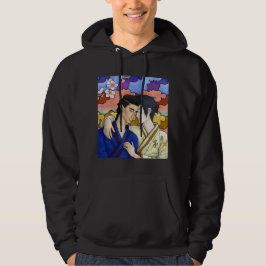 Sudadera Pareja gay al estilo del arte japonés Ukiyo-e