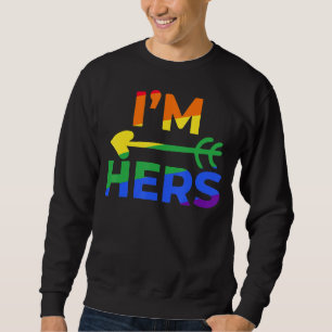 Sudadera Pareja lesbiana que es mía, yo soy su pareja LGBT