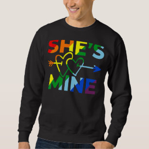 Sudadera Pareja lesbiana que es mía, yo soy su pareja Lgbt