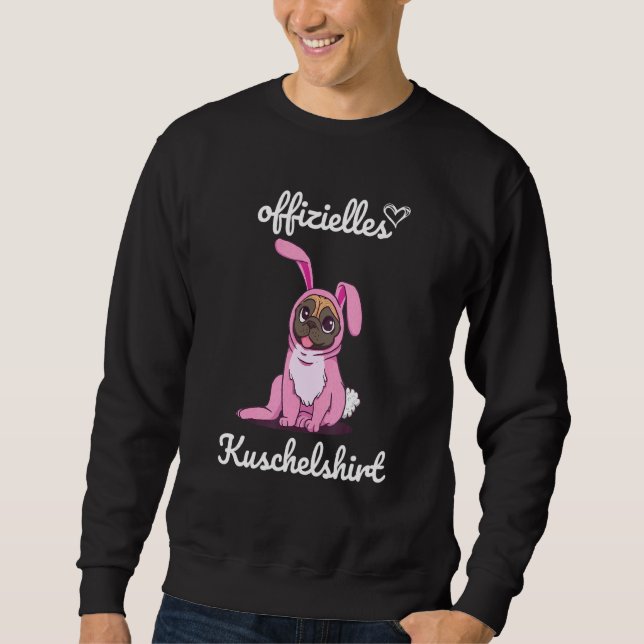 Sudadera Pareja oficial de socios de Pug Cuadridamente (Anverso)