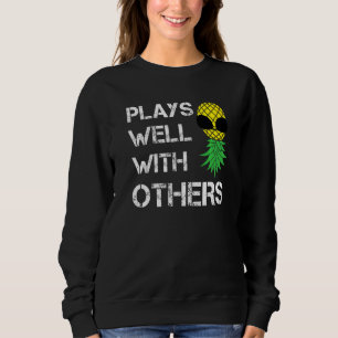 Sudadera Pareja Swinger Piña al Revés Juega Bien Wi