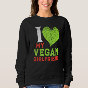 Sudadera Pareja Vegan Basada En Plantas Me Encanta Mi Vegan