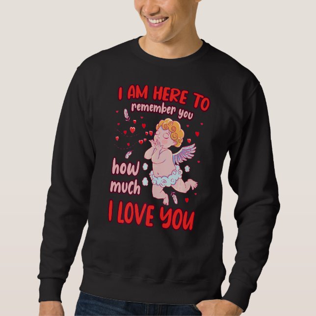 Sudadera Parejas el día de San Valentín dicen amor pijama (Anverso)