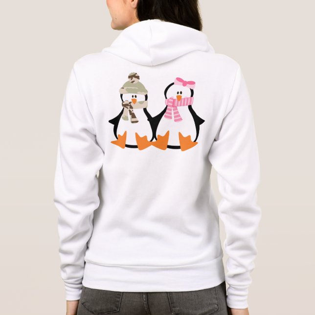 Sudadera Pares militares del pingüino (Reverso)