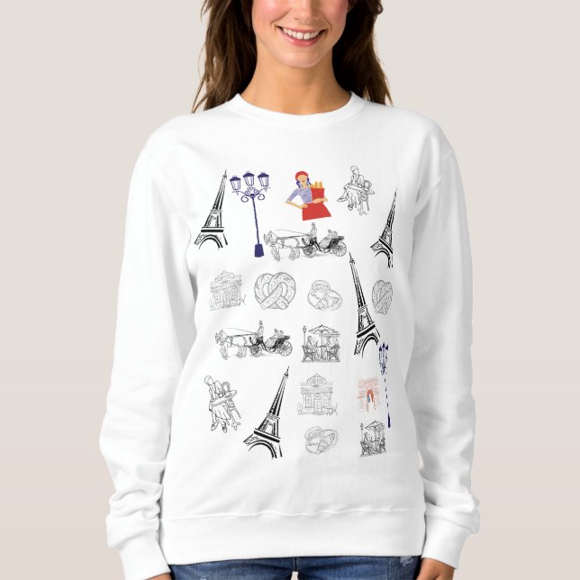 Sudadera Paris Aesthetic Hoodie (Anverso)