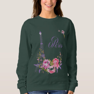 Sudadera París en Flor Medianoche en París Floral París Rom