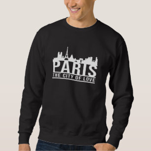 Sudadera Paris France City Cityscape Skyline Gracioso regal
