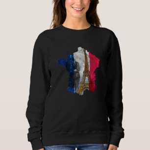 Sudadera París Francés Torre Eiffel Marseille Bonjour Hombr