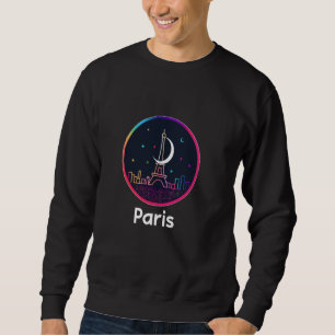 Sudadera París Francia Torre Eiffel Viaje Moderno y Elegant