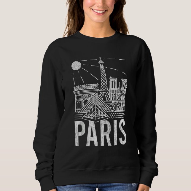 Sudadera Paris  Paris Touris  France  Tee Paris 1 (Anverso)