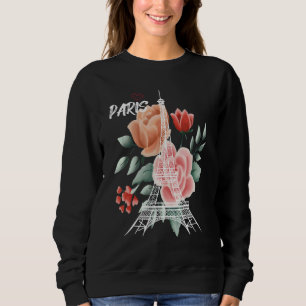 Sudadera París Rosa Torre Eiffel Francia Recuerdo Francés