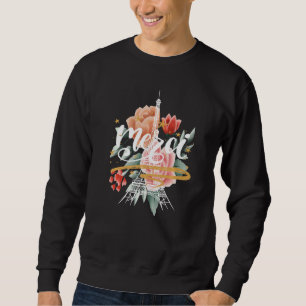 Sudadera París Rosa Torre Eiffel Gracias Francia Parisino F