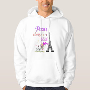 Sudadera París siempre es una buena idea Torre Eiffel, Bici
