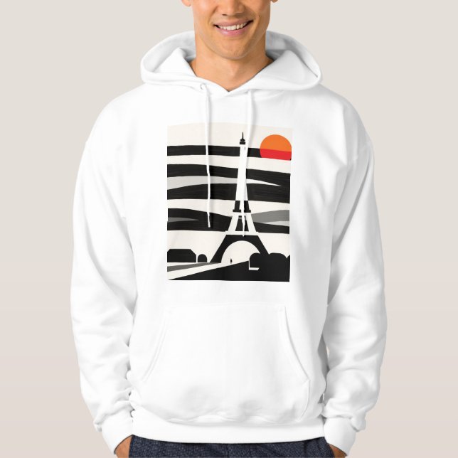 Sudadera Paris Sunset Silhouette (Anverso)