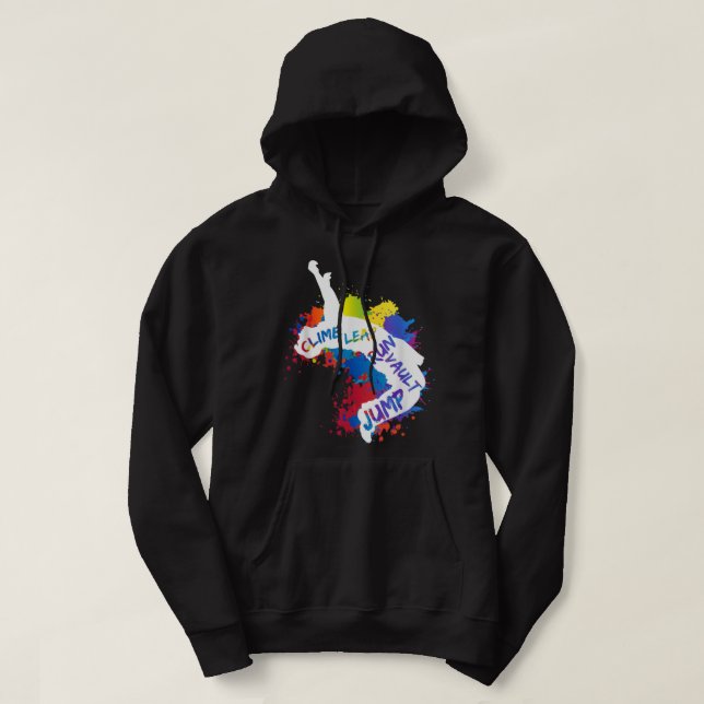 Sudadera Parkour City Ninja Salto Salto Salto Salto Salto S (Diseño del anverso)