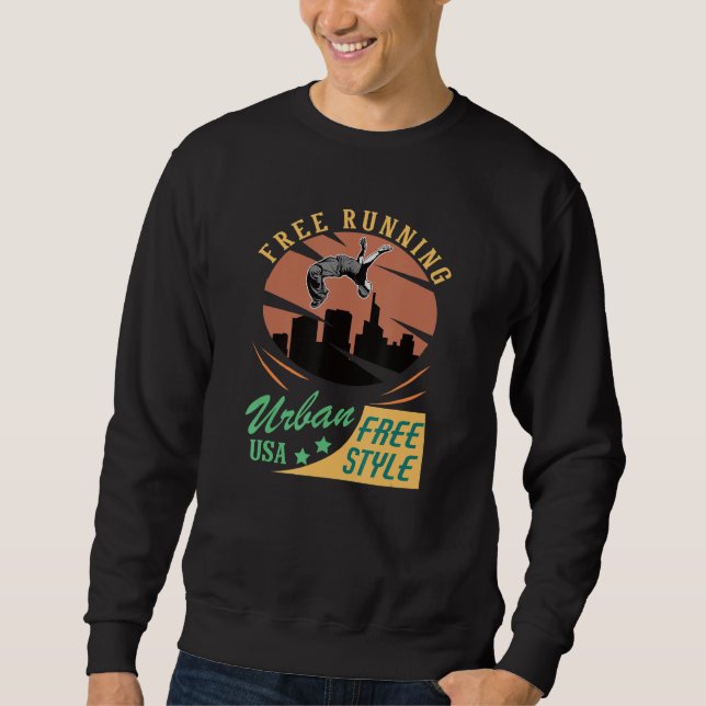 Sudadera Parkour de estilo libre de funcionamiento Extremo  (Anverso)