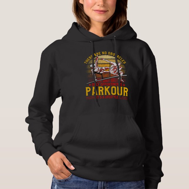 Sudadera Parkour extreme athlete parkour runner funny sayin (Anverso)