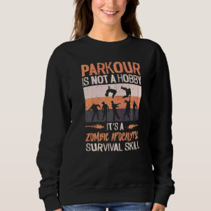 Sudadera Parkour Free Running Traceur Zombie Vintage Retro