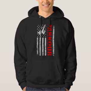 Sudadera Parkour Freerunding con bandera estadounidense