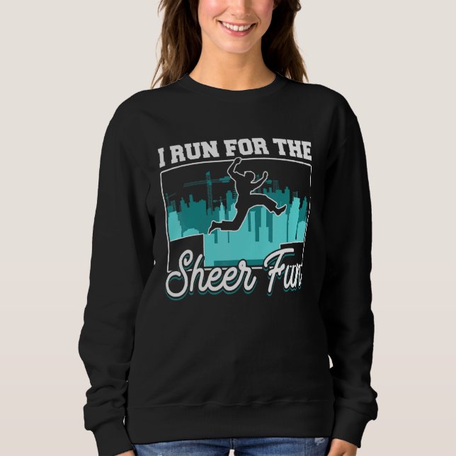 Sudadera Parkour Freerunning Traceur Atleta Corro Para El (Anverso)