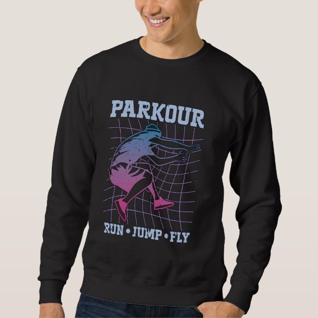 Sudadera Parkour Run Jump Fly Ama Freerunning Backflip Pa (Anverso)