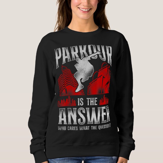 Sudadera Parkour Traceur Vintage Parkour (Anverso)