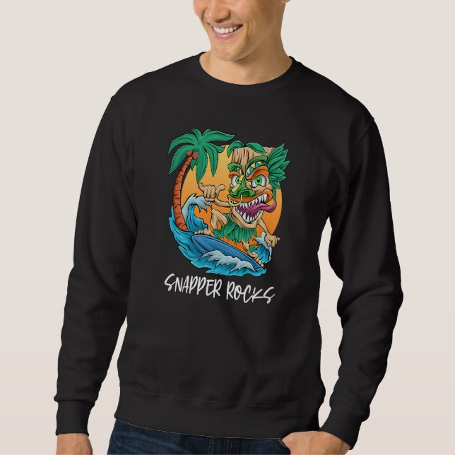 Sudadera Paro Roca Australia Palm Tree Surfing Beach Va (Anverso)