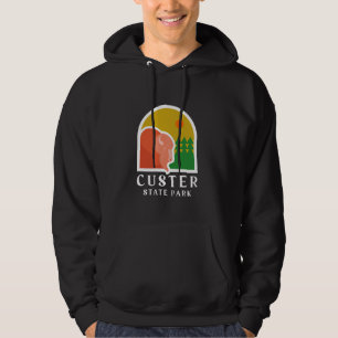 Sudadera Parque Estatal Buffalo Bison Minimal Graphal Custe