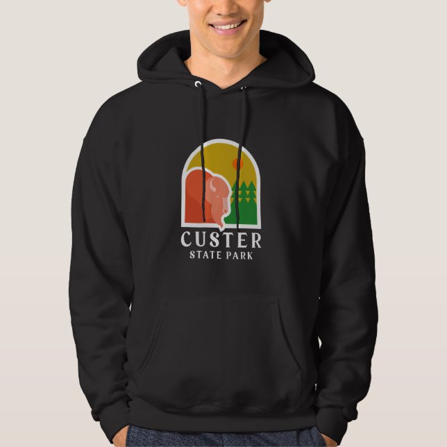 Sudadera Parque Estatal Buffalo Bison Minimal Graphal Custe (Anverso)
