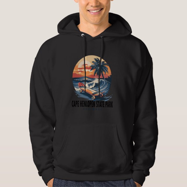 Sudadera Parque Estatal Cape Henlopen Skateboard (Anverso)
