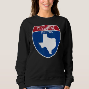 Sudadera Parque Estatal Cleburne Texas Highway Vacation Sou
