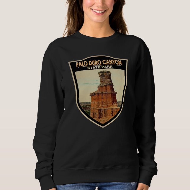 Sudadera Parque estatal del Cañón Palo Duro Arte de Texas   (Anverso)