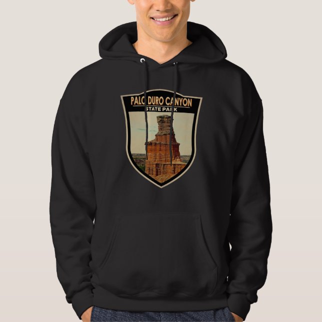 Sudadera Parque estatal del Cañón Palo Duro Arte de Texas  (Anverso)