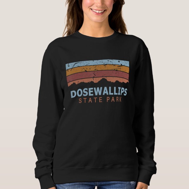 Sudadera Parque Estatal Dosewallips Washington Retro Cool (Anverso)