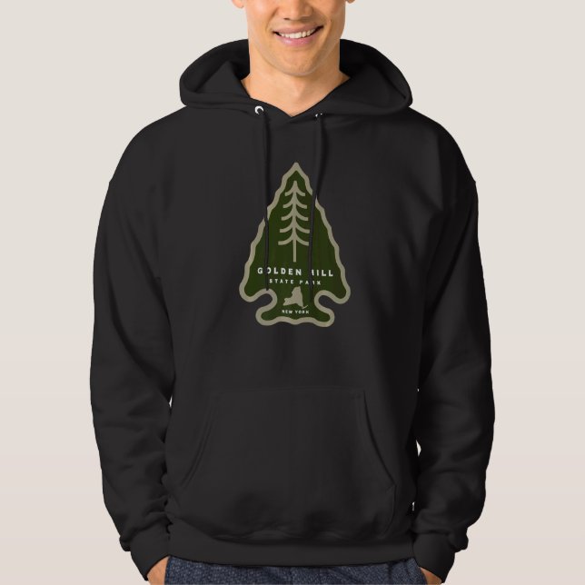 Sudadera Parque Estatal Golden Hill New York Forest Ny Send (Anverso)