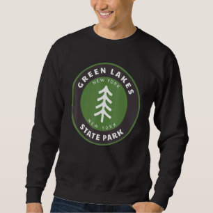 Sudadera Parque Estatal Green Lakes New York NY Forest Tree