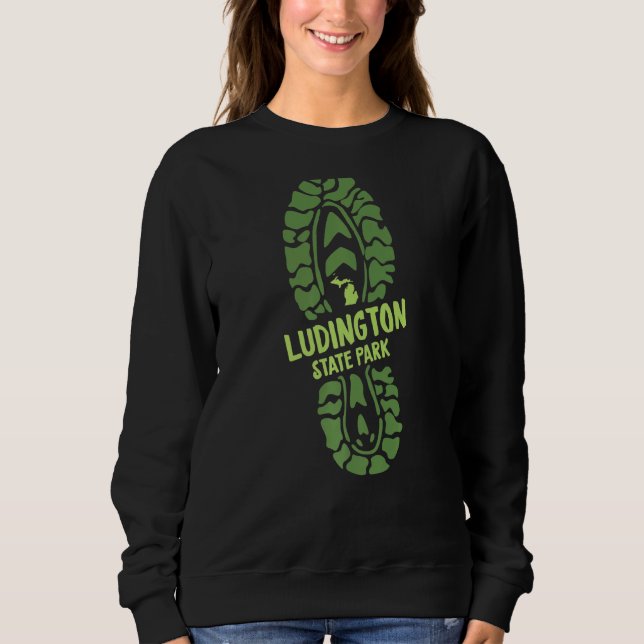 Sudadera Parque Estatal Ludington Michigan Mi Vacation Send (Anverso)