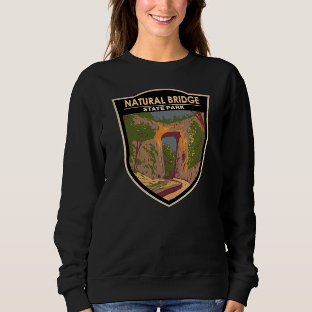 Sudadera Parque estatal Puente Natural Virginia Vintage (Anverso)