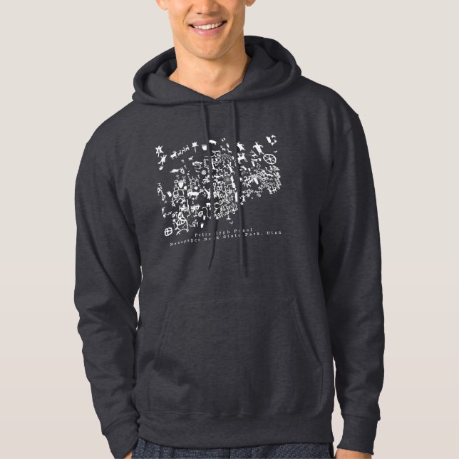 Sudadera Parque Estatal Rock de Periódico Petroglyph, Utah (Anverso)
