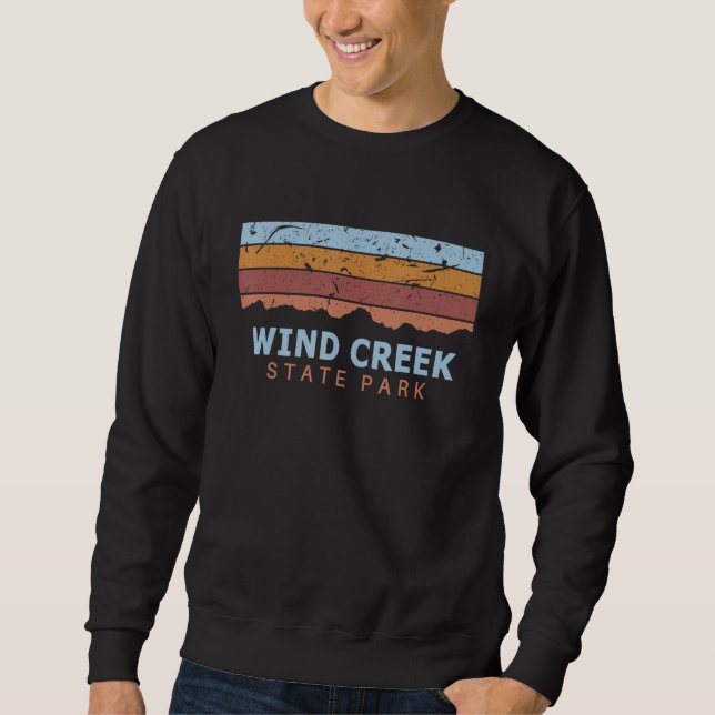 Sudadera Parque Estatal Wind Creek Alabama Retro Cool (Anverso)
