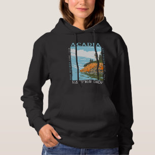 Sudadera Parque nacional Acadia Bar Harbour Lighthouse Vint