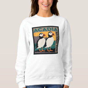Sudadera Parque nacional Acadia, Maine   Puffins