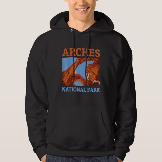 Sudadera Parque nacional Arches Camping Utah (Anverso)