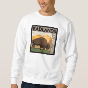 Sudadera Parque nacional Badlands   Búfalo
