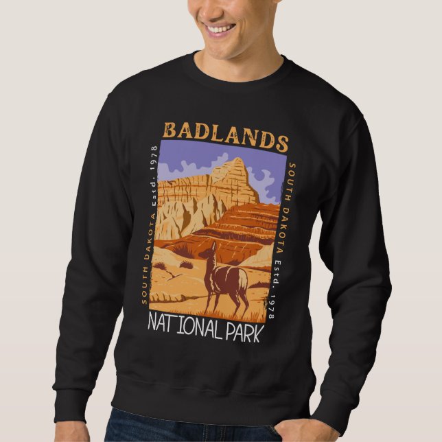 Sudadera Parque nacional Badlands Dakota del Sur (Anverso)